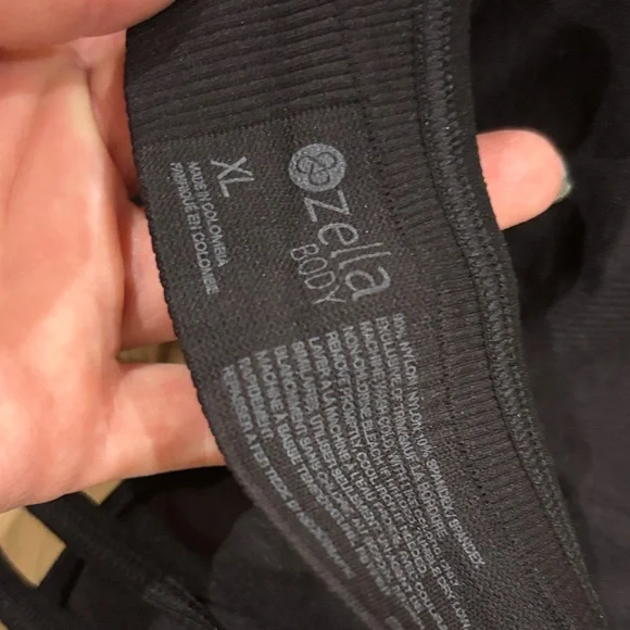 Zella Black Padded Sports Bra XL - Picture 4 of 5